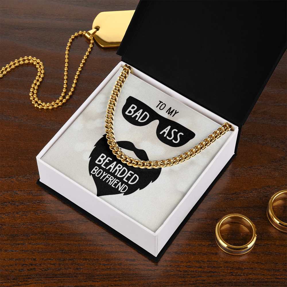To My Boyfriend Cuban Link Chain Necklace