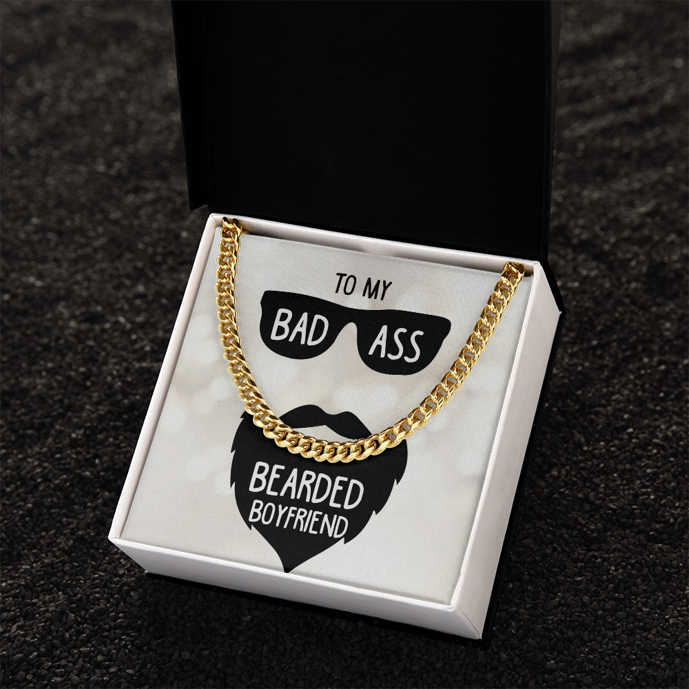 To My Boyfriend Cuban Link Chain Necklace
