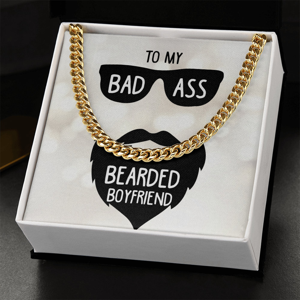 To My Boyfriend Cuban Link Chain Necklace
