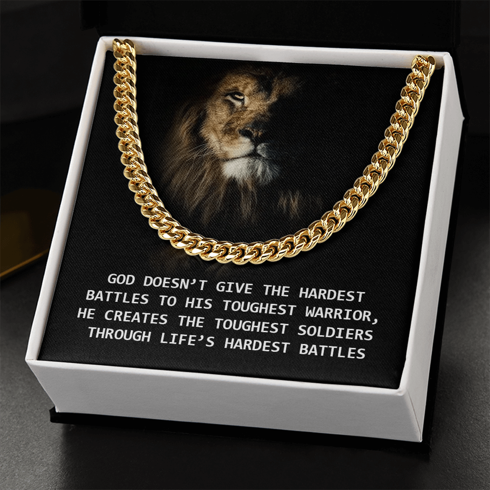 Toughest Warrior Men's Cuban Link Chain