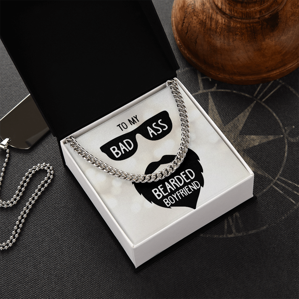 To My Boyfriend Cuban Link Chain Necklace