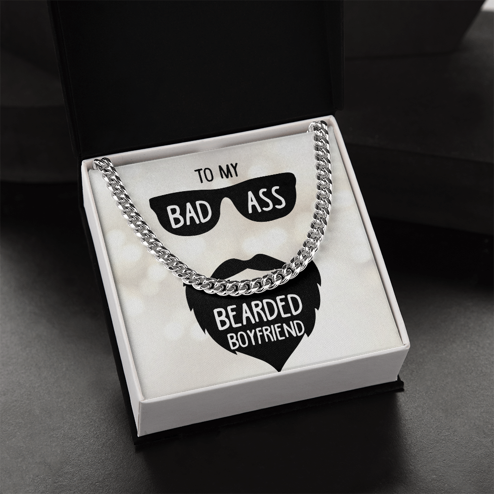 To My Boyfriend Cuban Link Chain Necklace