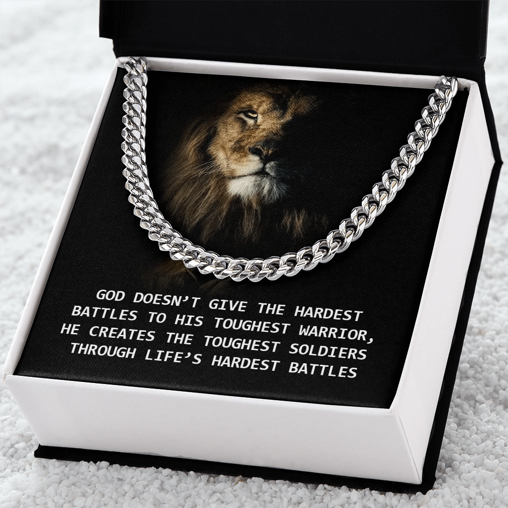 Toughest Warrior Men's Cuban Link Chain