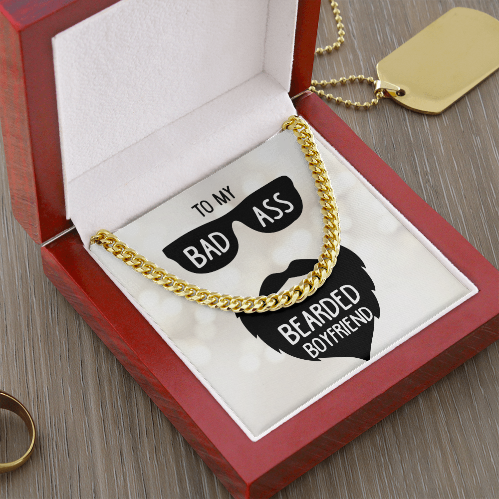 To My Boyfriend Cuban Link Chain Necklace