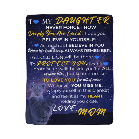 To My Daughter – Coral Fleece Blanket