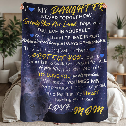 To My Daughter – Coral Fleece Blanket