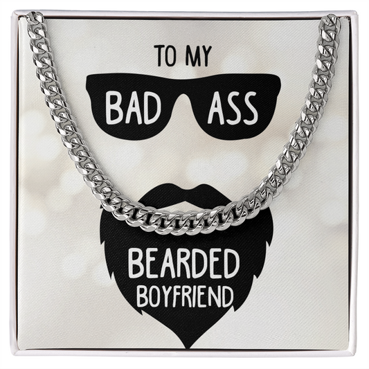 To My Boyfriend Cuban Link Chain Necklace