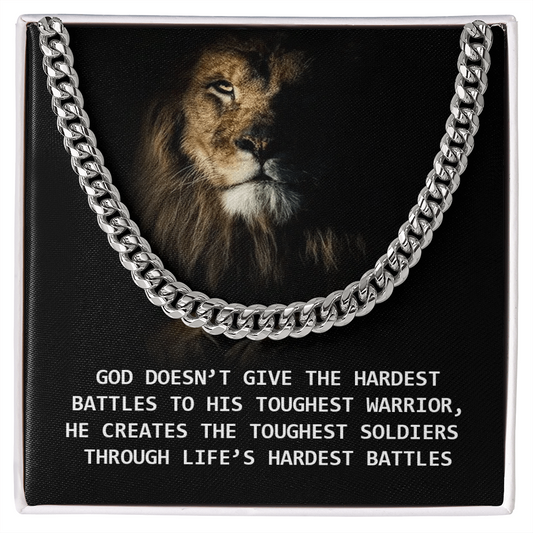 Toughest Warrior Men's Cuban Link Chain