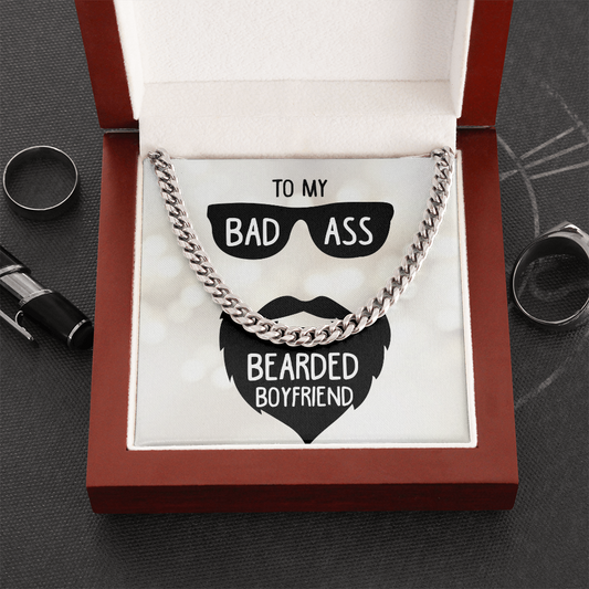 To My Boyfriend Cuban Link Chain Necklace