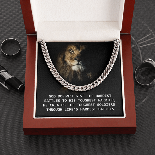 Toughest Warrior Men's Cuban Link Chain