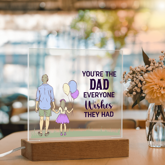 LED Acrylic Square for Dad