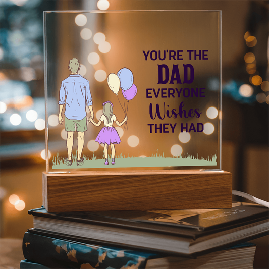LED Acrylic Square for Dad