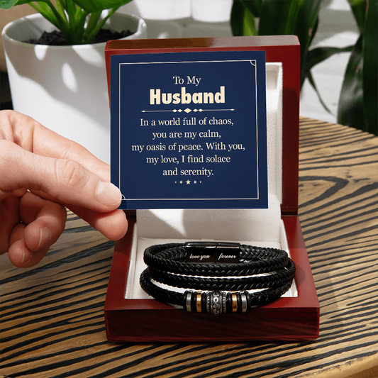 To My Husband-Love You Forever Bracelet