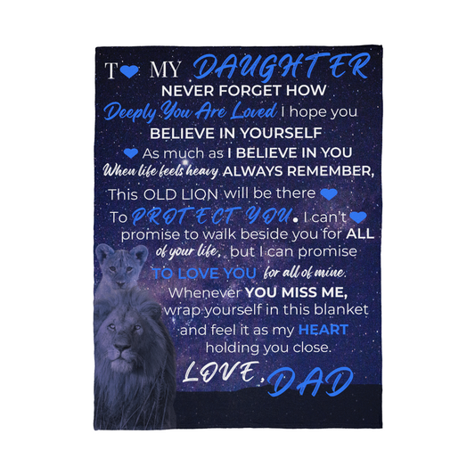 To My Daughter – Coral Fleece Blanket